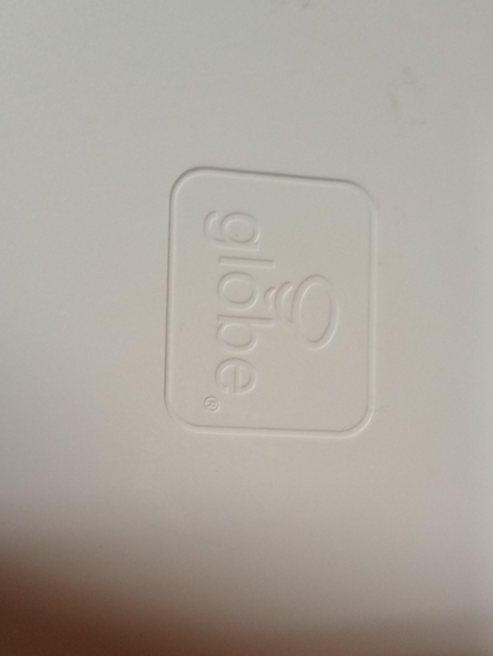 Globe White Embossed Logo Tray